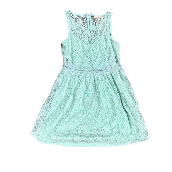 ALTAR’D STATE Green Lace Dress W/ Peek-A-Boo Waist Line Size Large - Picture 1 of 3